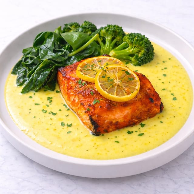 Roasted Lemon Salmon.